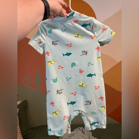 Baby Boy Carter's Dinosaur Sea Life Rash Guard - Picture 2 of 4